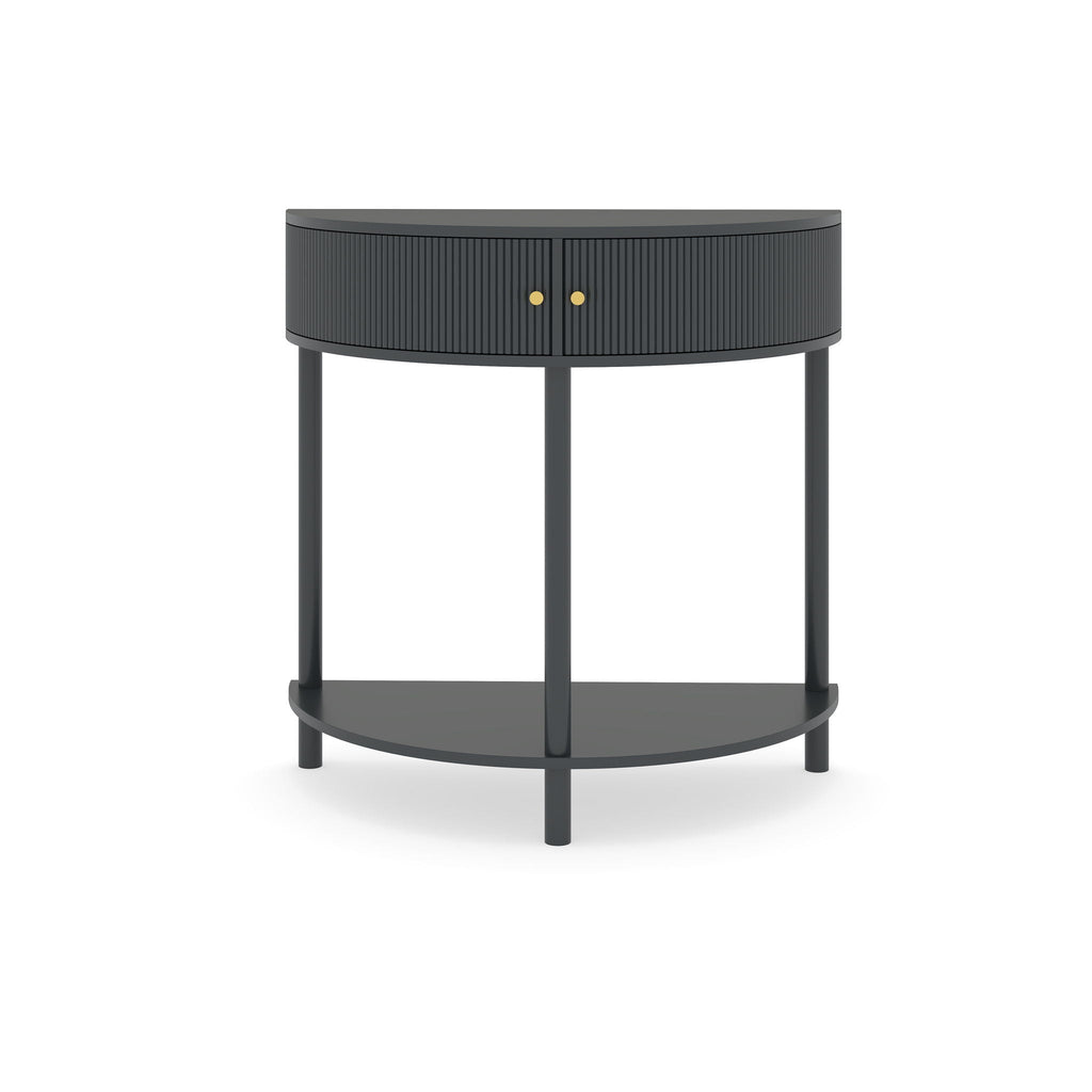 Demi Lune - Console Table With 2 Storage Drawers
