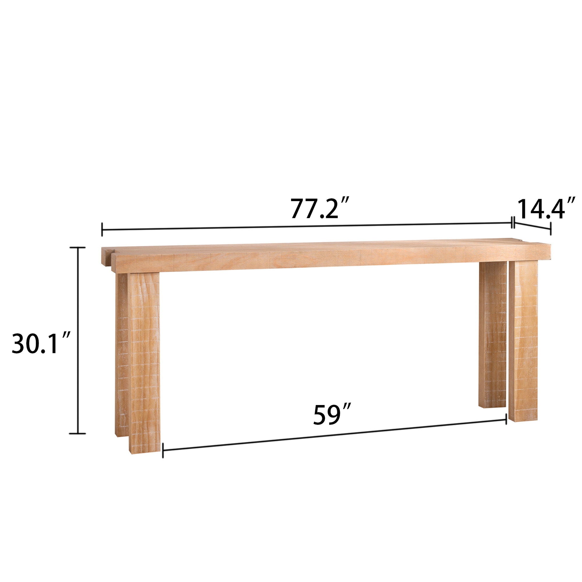Console Table, Entryway Table With Design, Long Narrow Sofa Table For Living Room - Multi
