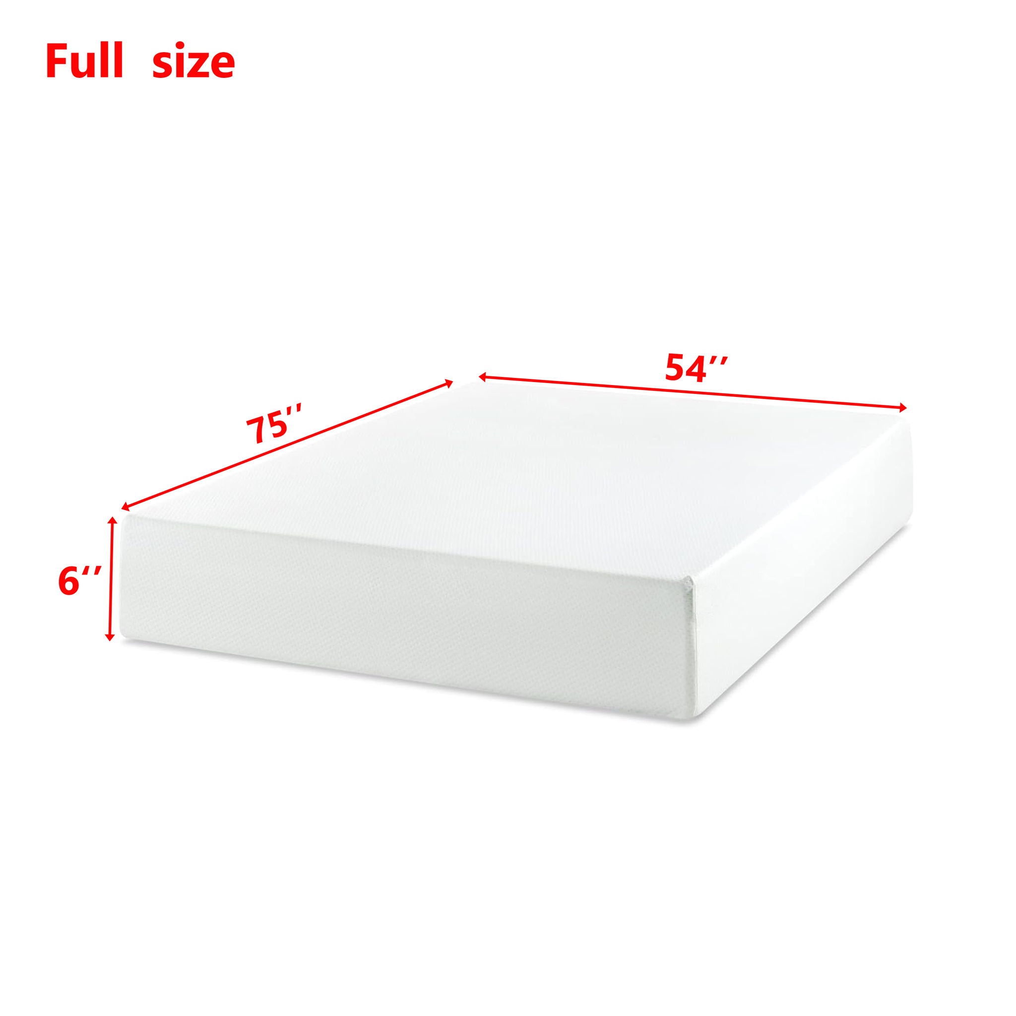 6 Green Tea Memory Foam Mattress In Box, Fiberglass Free