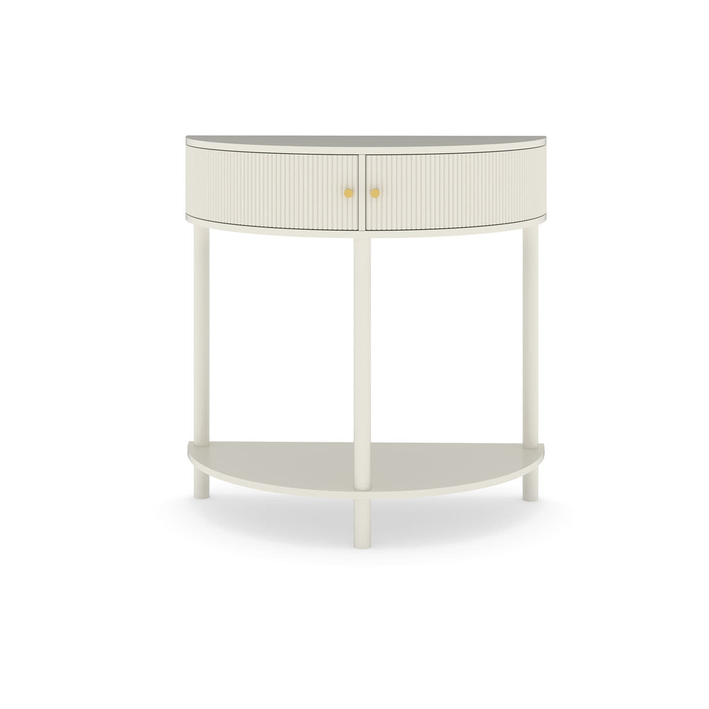 Demi Lune - Console Table With 2 Storage Drawers