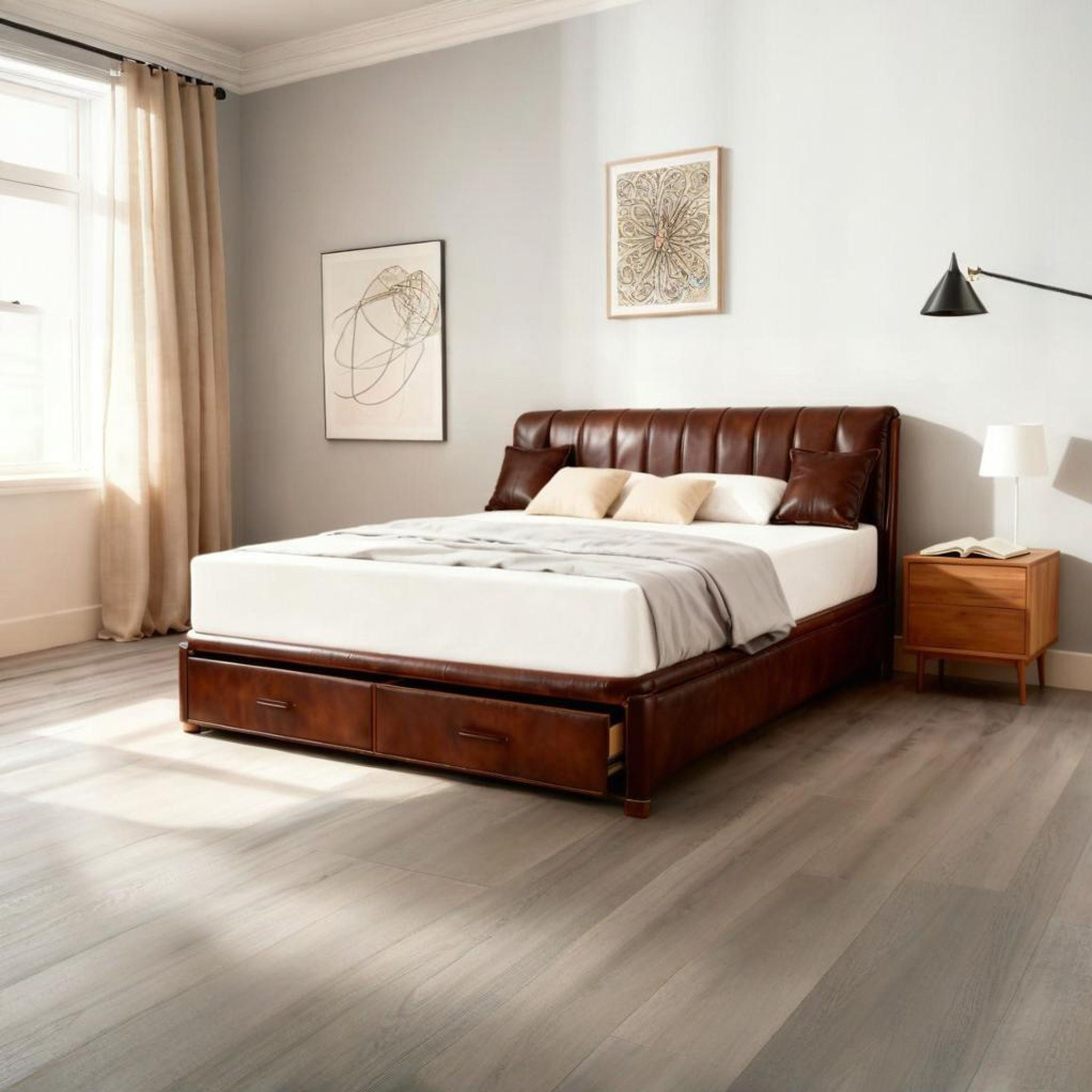 6 Green Tea Memory Foam Mattress In Box, Fiberglass Free