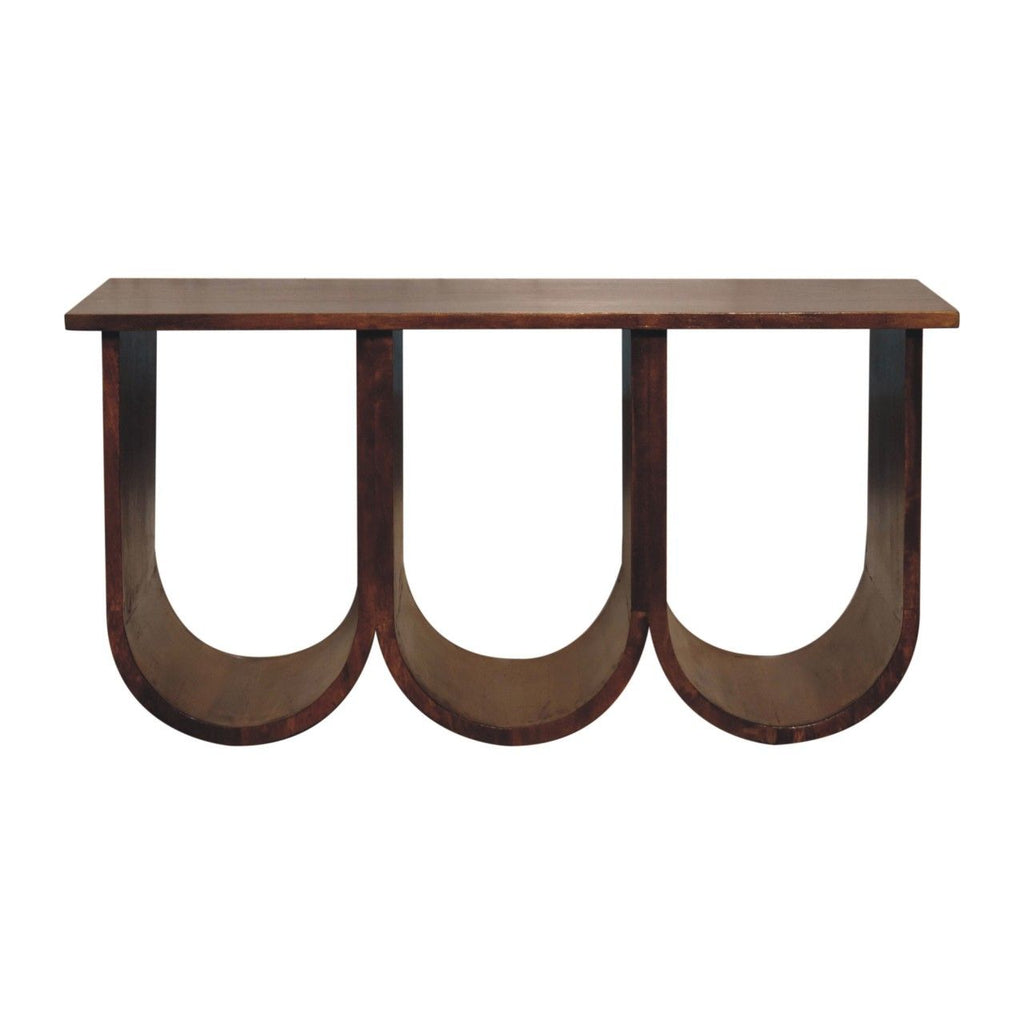 Triple Open Style Coffee Table - Beige / Brown