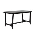 Lunara - Dining Table With Trestle Base - Black Ash