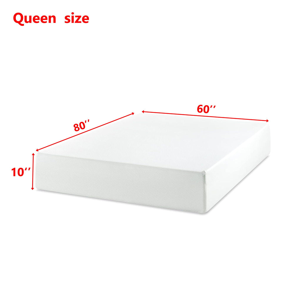 10 Green Tea Memory Foam Mattress In Box, Fiberglass Free
