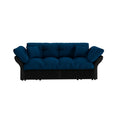 Queen Pull Out, 3 In 1 Convertible Sleeper Tufted Sofa & 2 Soft Pillows