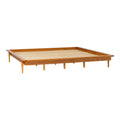 Carnival - King Platform Bed Frame - Caramel